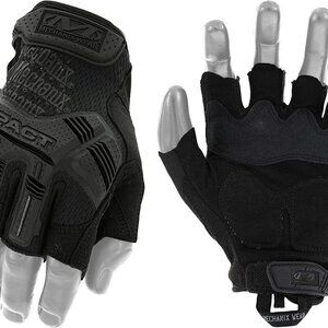 Fingerless Impact Gloves Large Tactical Protection